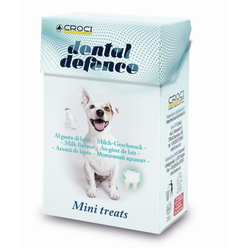 Ласощі для чистки зубів у собак з молоком Croci Dental Defence Mini treatts 35 г