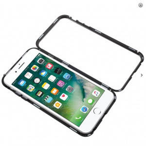 Магнітний чохол для iPhone 6 /6s Magnetic Case, протиударний чохол накладка прозорий чорний, фото 2