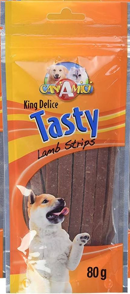 Ласощі для собак стіки з ягням Croci Tasty KingDelice 80 г