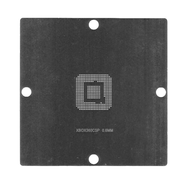 Трафарет BGA прямого нагріву Xbox360CSP (0.60mm) 90 x 90 mm