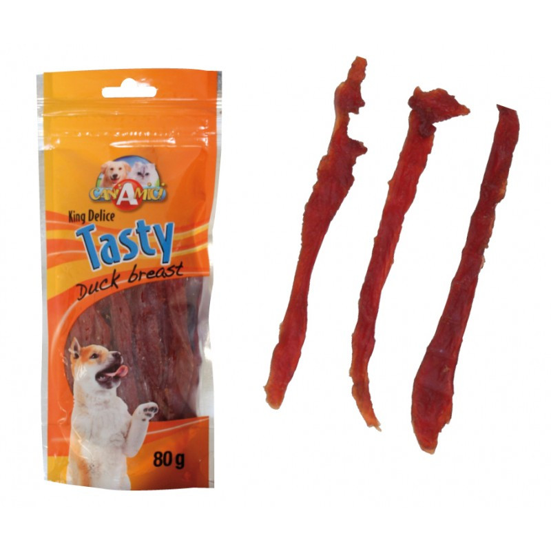 Ласощі для собак сухе качине філе Croci Tasty 80 г