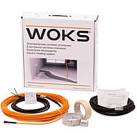 Нагревательный кабель Woks-10 75 Вт, 7,5 м, (0,4-0,6 м.кв) - теплый пол под плитку