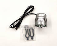 Велосипедна фара з виходом USB, на базі п'яти потужних діодів Cree XML T6, фото 3