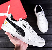 Чоловічі шкіряні білі кросівки Puma