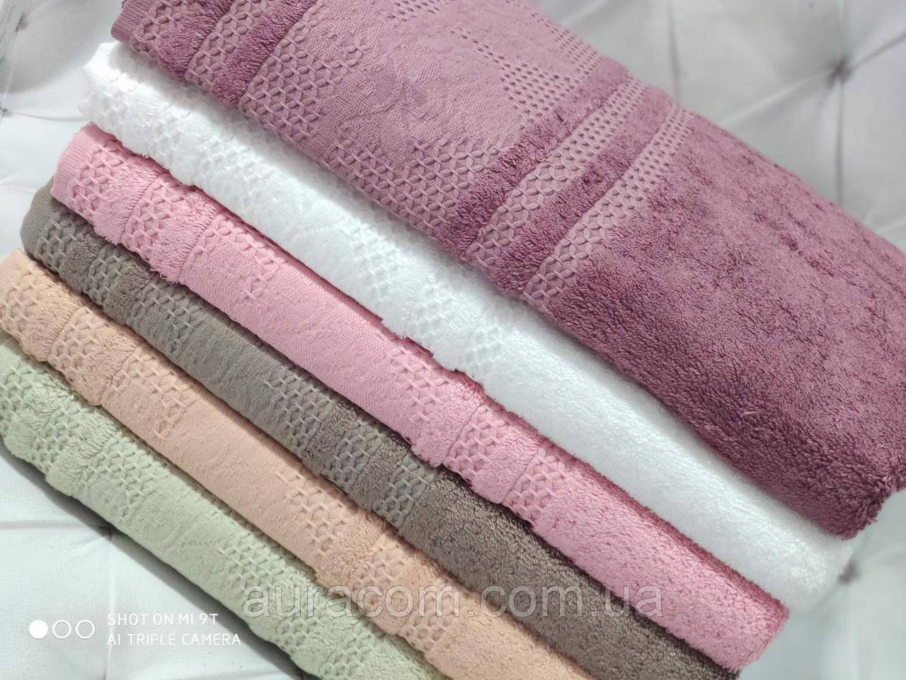 Бамбукові рушники банні, Pupilla bianca. паковання 6 штук. Туреччина, фото 1