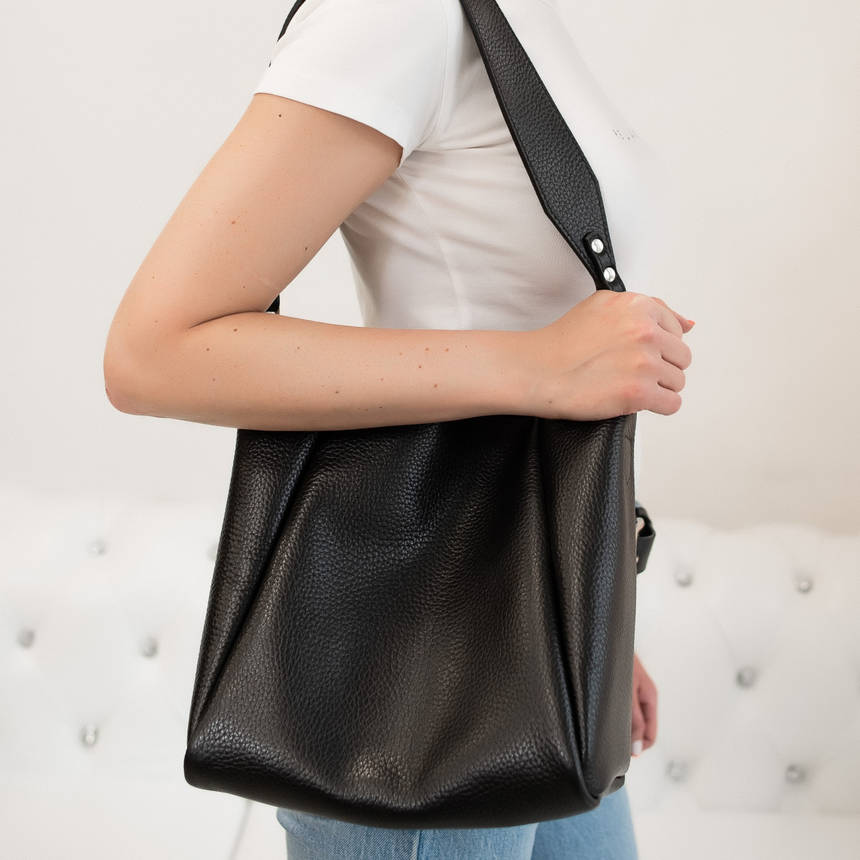Сумка Шкіряна Bucket 2.0 by Poliakov Leather Пісочна 009ПЛ, фото 2