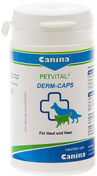 Вітаміни для собак Canina Petvital Derm-Caps (Каніна Петвітал при проблемах зі шкірою і шерстю)100шт
