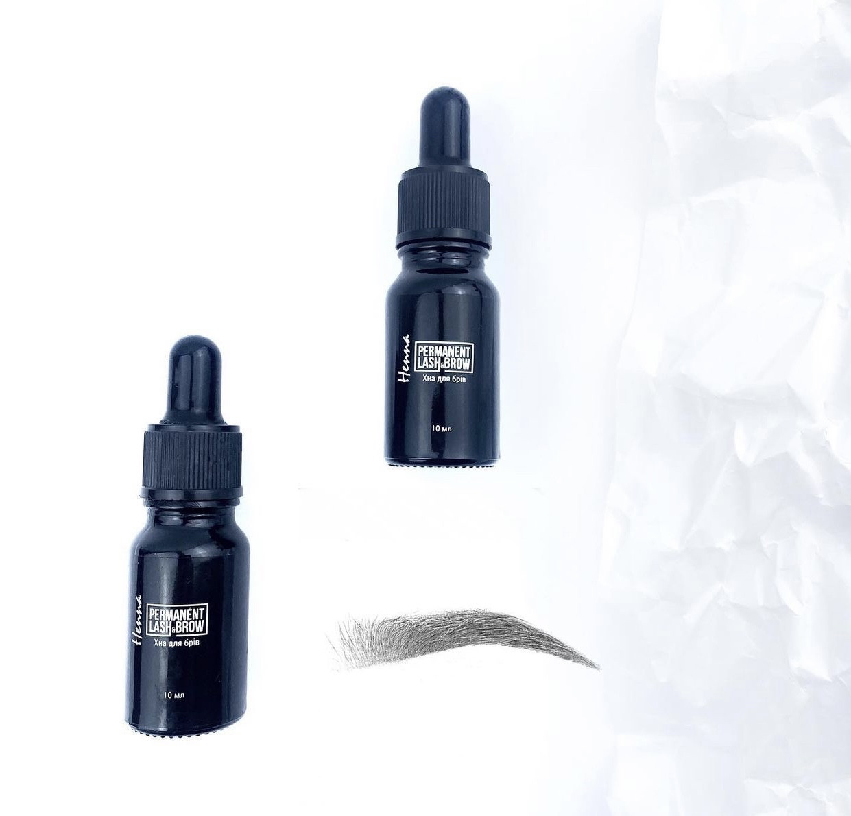 Хна для брів "Permanent Lash And Brow", чорна, 10 грам