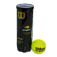 Мяч для большого тенниса турнирный WILSON US OPEN (3шт) WRT106200