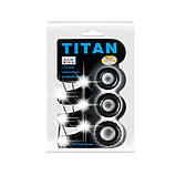 Ерекційні кільця Titan Cock Ring Set Blue, фото 5