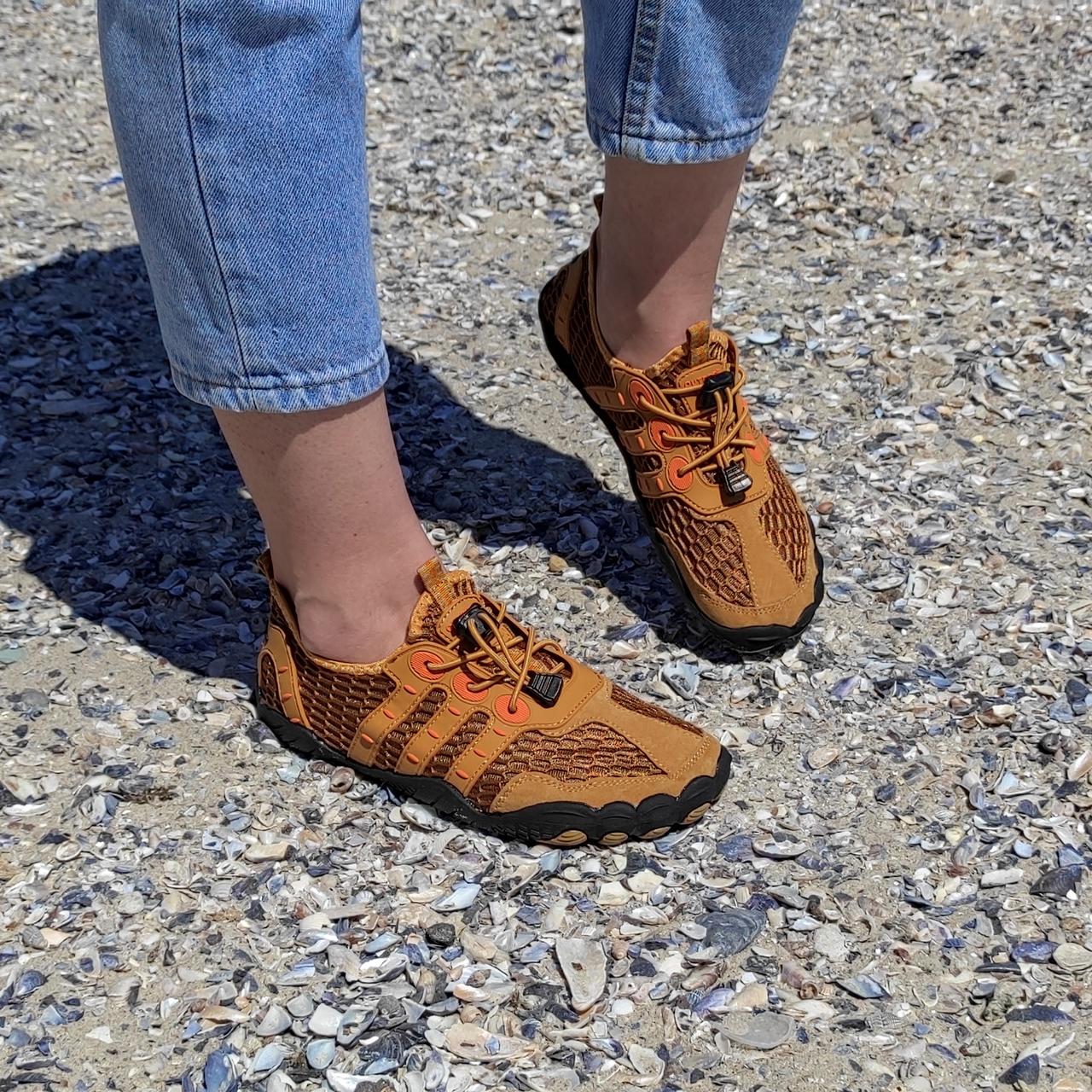 АКЦІЯ Аквашузи на шнурках жовті YELLOW для моря корали літо 2024