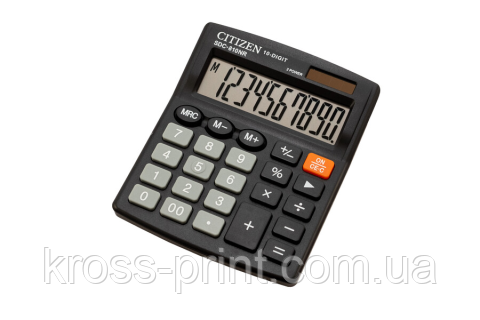 Калькулятор Citizen SDC-810NR, 10 розрядів
