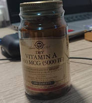 Вітамін А Солгар Solgar Vitamin A 1500 mcg (5000 IU) 100 таб, фото 5