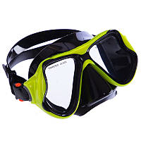 Маска для плавання Zelart для дорослих M266-SIL жовтий