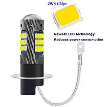 Світлодіодна лампа для птф H3 LED 2016 42 SMD H3-42SMD, фото 2