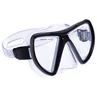 Маска для плавання в пластиковому боксі Legend M269-PVC чорний