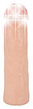 Насадка для подовження та потовщення із реалістичним рельєфом для пеніса або вібратора Penis Sleeve Flesh, фото 3