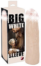 Насадка для подовження та потовщення із реалістичним рельєфом для пеніса або вібратора Penis Sleeve Flesh