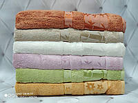 Набор банных 100% бамбуковых полотенец Pupilla 6 шт. 140х70 см "Бамбук" Турция
