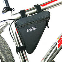 Велосипедна трикутна сумка B-Soul велосумка на раму Black