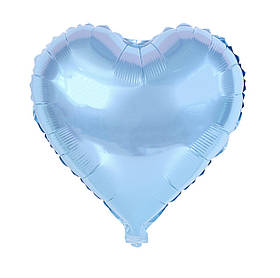 Фольгітрована куля Серце блакитне.Розмір 18'