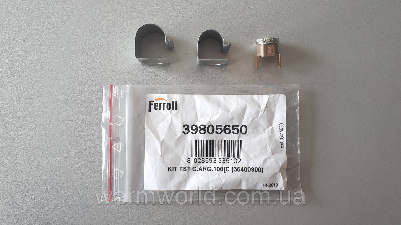 39805650 Термостат, датчик перегріву 100 °С DomiCompact, Domina Ferroli, фото 1