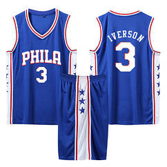 Форма синя Айверсон 3 Iverson Філадельфія Philadelphia 76ers