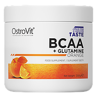 BCAA + Glutamine OstroVit 200 г Апельсин