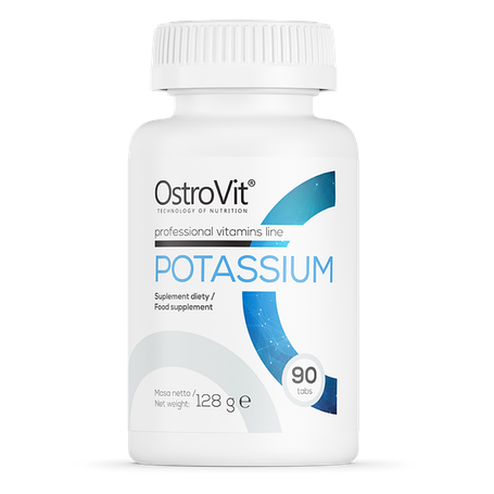 Мінерал Калій OstroVit Potassium 1050 мг 90 таб Польща, фото 1