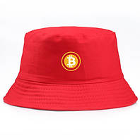 Панама Шляпа Bitcoin Биткоин Красный 56-58 см