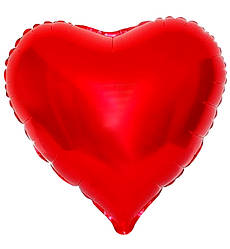 Повітряна куля "Heart" Ø - 81 см., колір - червоний (металік)
