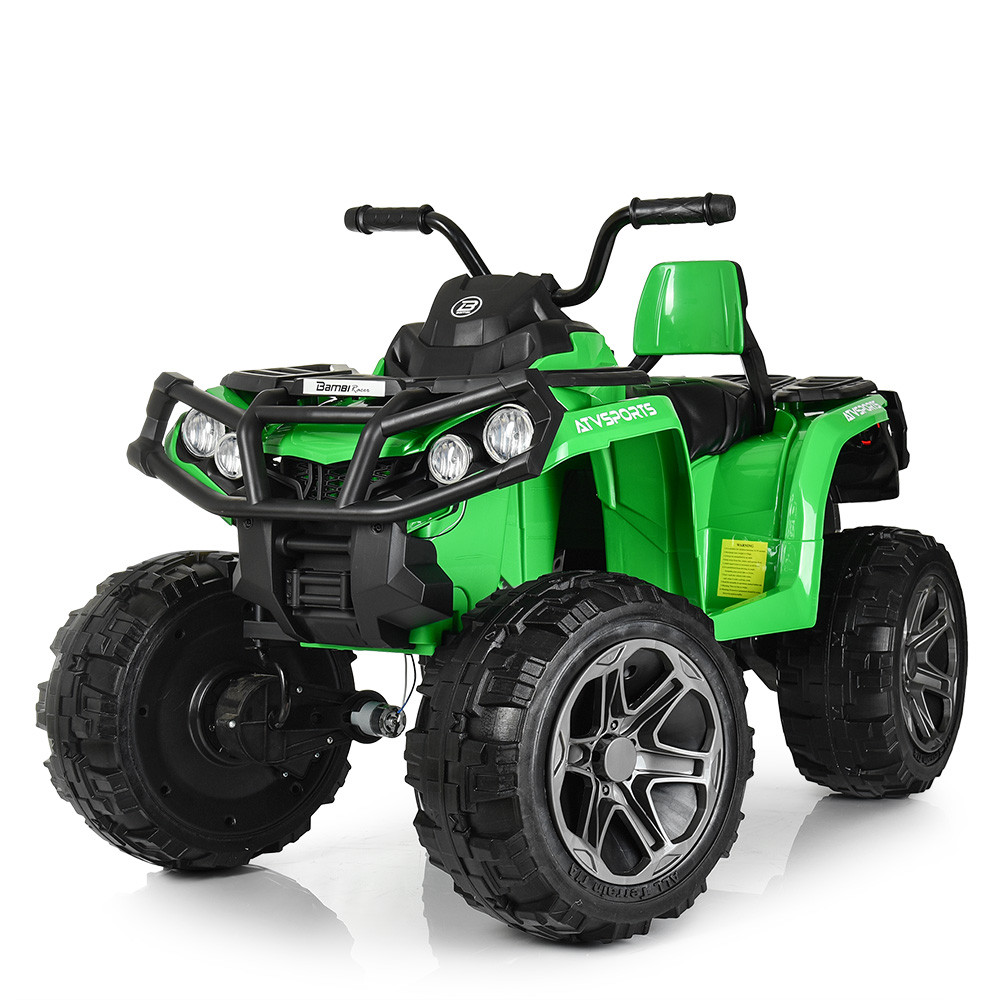 Дитячий квадроцикл електричний зелений Bambi Racer M 3999EBLR-5