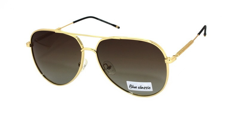 Очки авиаторы капельки солнцезащитные Blue Classic Polaroid, цена 583 ...