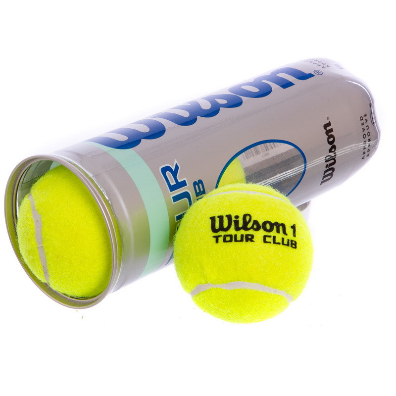 Мяч теннисный тренировочный Wilson TOUR CLUB (3шт) T1054: Gsport - фото 1 - id-p1416961606