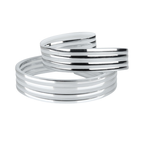 Декоративна стрічка DS-R330-08-4S к світильнику DEL-R-20-24-4 DIY ( 4 срібні смужки), фото 1