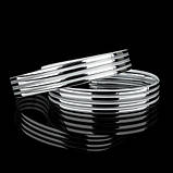 Декоративна стрічка DS-R330-08-4S к світильнику DEL-R-20-24-4 DIY ( 4 срібні смужки), фото 2