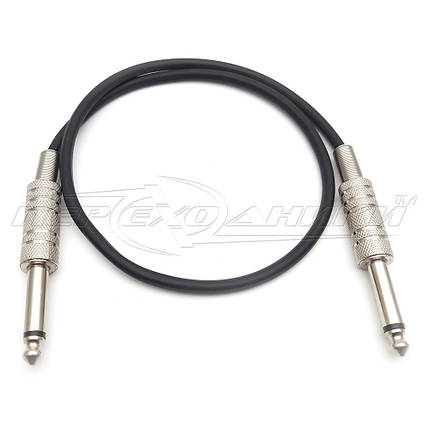 Кабель jack 6.3 mm to jack 6.3 mm метал, у екрані, фото 1