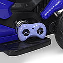 Дитячий електромобіль Мотоцикл M 4204 EBLR-4, Suzuki, шкіра, EVA колеса, з пультом керування, синій, фото 6