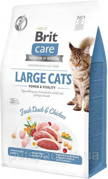 Корм Brit Care Large cats Power & Vitality (Бріт Кеа для котів великих порід) 400г, фото 1