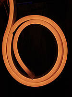 Светодиодная лента гибкий НЕОН желт (оранжевый оттенок). 220V 8*17мм "SunLight"