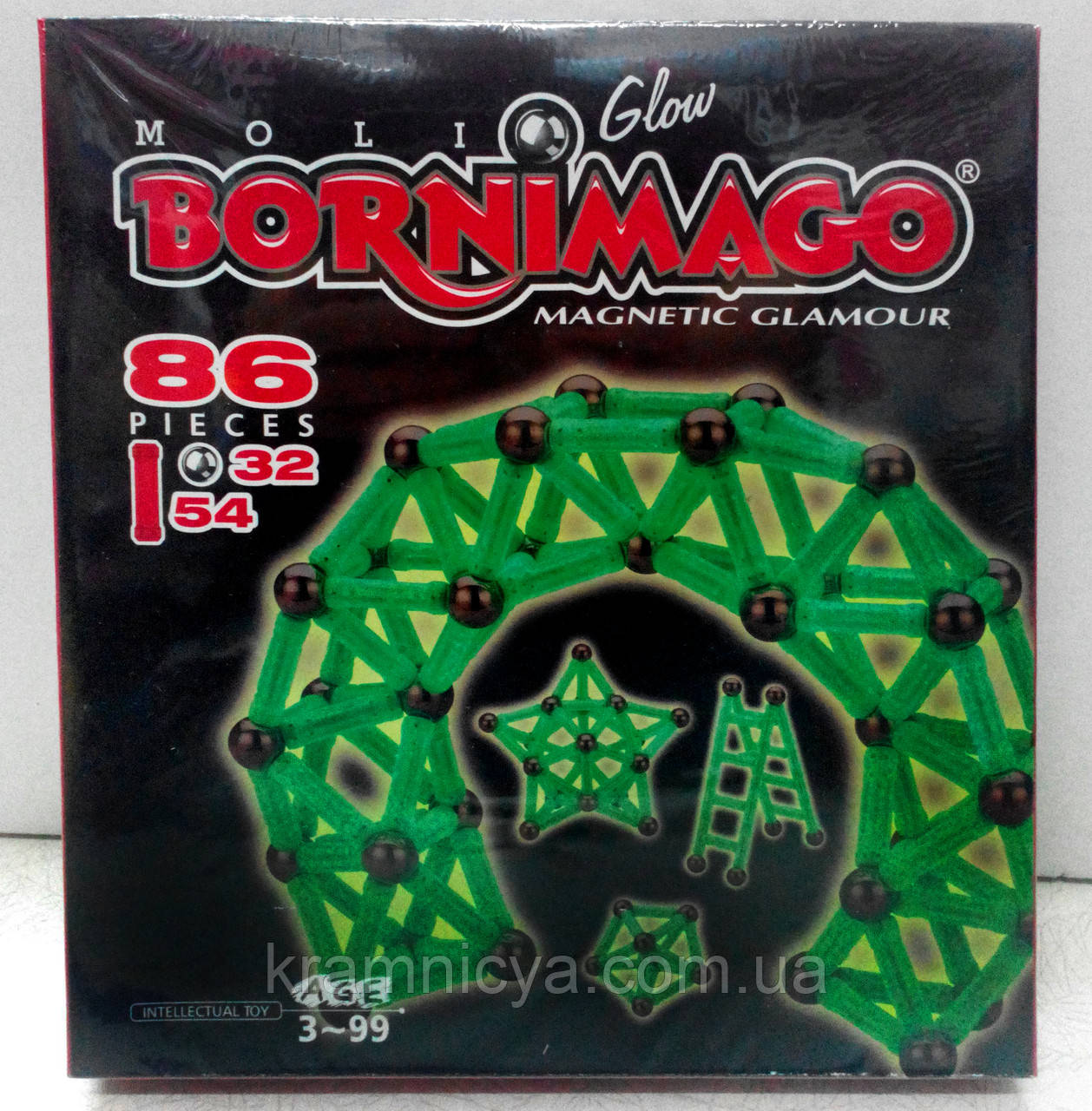 Магнітний конструктор Bornimago ML-86 Y (86 деталей)