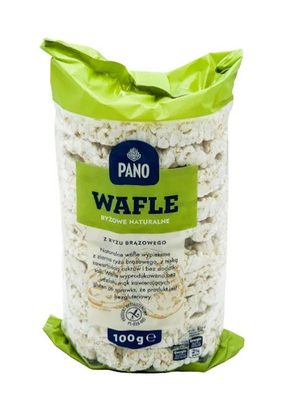 Хлібці Вафельні Рисові Pano Wafle Ryzowe Naturalne 100 г Польща (опт 5 шт)