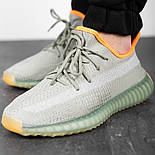 Чоловічі кросівки Adidas Yeezy Boost 350 Black Reflectiv весна-осінь-літо демісезонні. Фото в живу. топ, фото 6