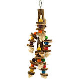 Дерев'яна іграшка для папуги (Мозика), фото 4