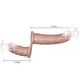 Страпон Ultra Passionate Harness Dual Vibration Flesh, фото 4