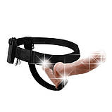 Страпон Ultra Passionate Harness Dual Vibration Flesh, фото 9