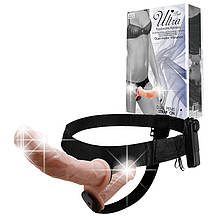 Страпон Ultra Passionate Harness Dual Vibration Flesh