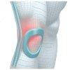 Бандаж на колінний суглоб Aurafix 114 з 4 ребрами жорсткості та силіконовим кільцем, фото 2