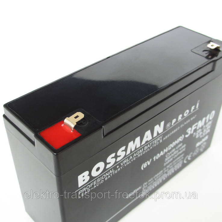 Акумулятор Bossman 3 fm10 6V 10Ah для дитячих електромобілів 2021 р.  (ID#1417042440), цена: 430 ₴, купить на