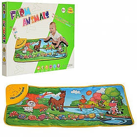 Інтерактивний розвивальний музичний килимок Toy Kingdom Ферма 73 х 31 см YQ3004